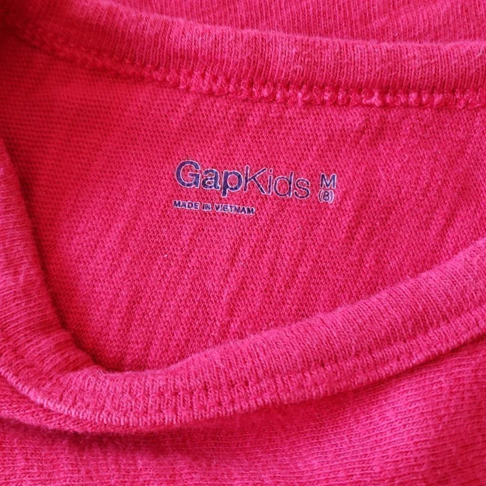 Gap Kids Long Sleeve Red Top with Felt Number 16 - Size M